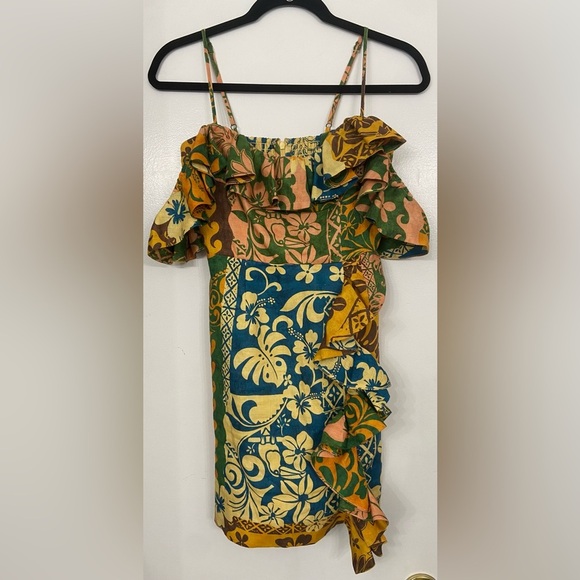 Alemais Archie Flounce Mini Dress Muti Size 2 - Picture 10 of 13